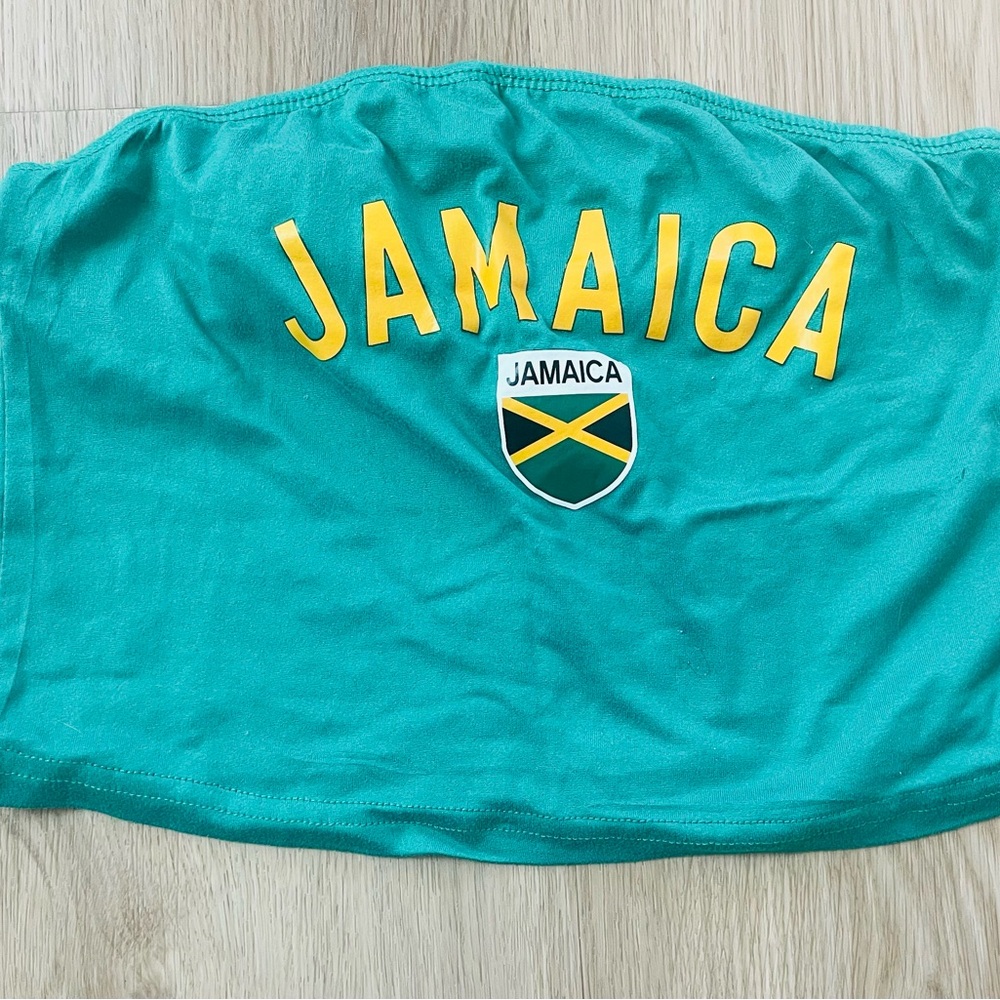 Jamaica Tube Top with Flag Patch